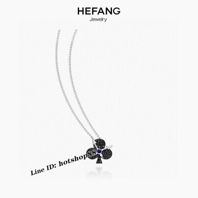 HEFANG Jewelry/何方珠寶官網同步925純銀撲克項鏈 zgb2471